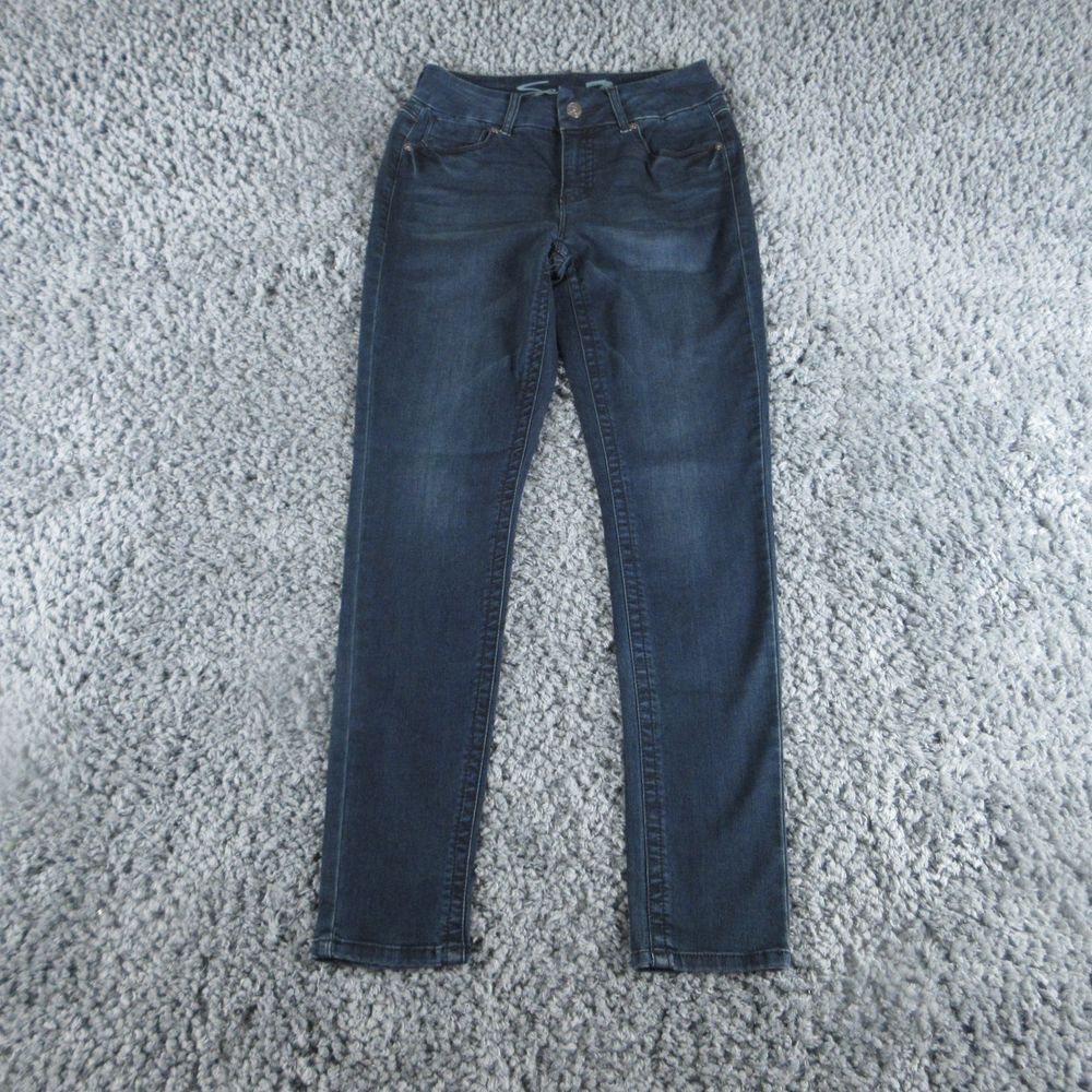 Seven7 Jeans Womens 10 Blue Denim Tummyless Slimmer Skinny 28x29*